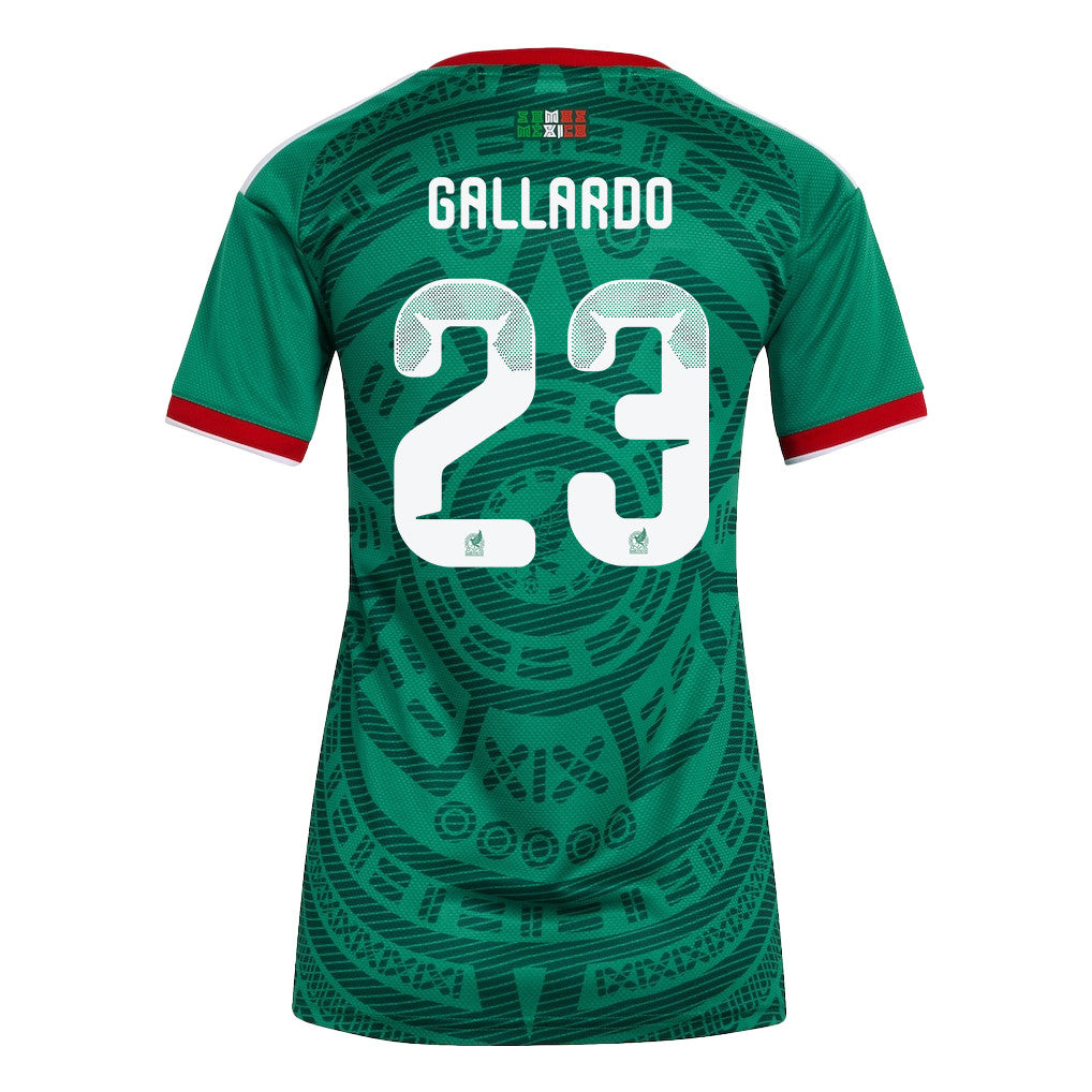 Jesús Gallardo 23 Women's Mexico National Team 2026 Home Jersey - Green