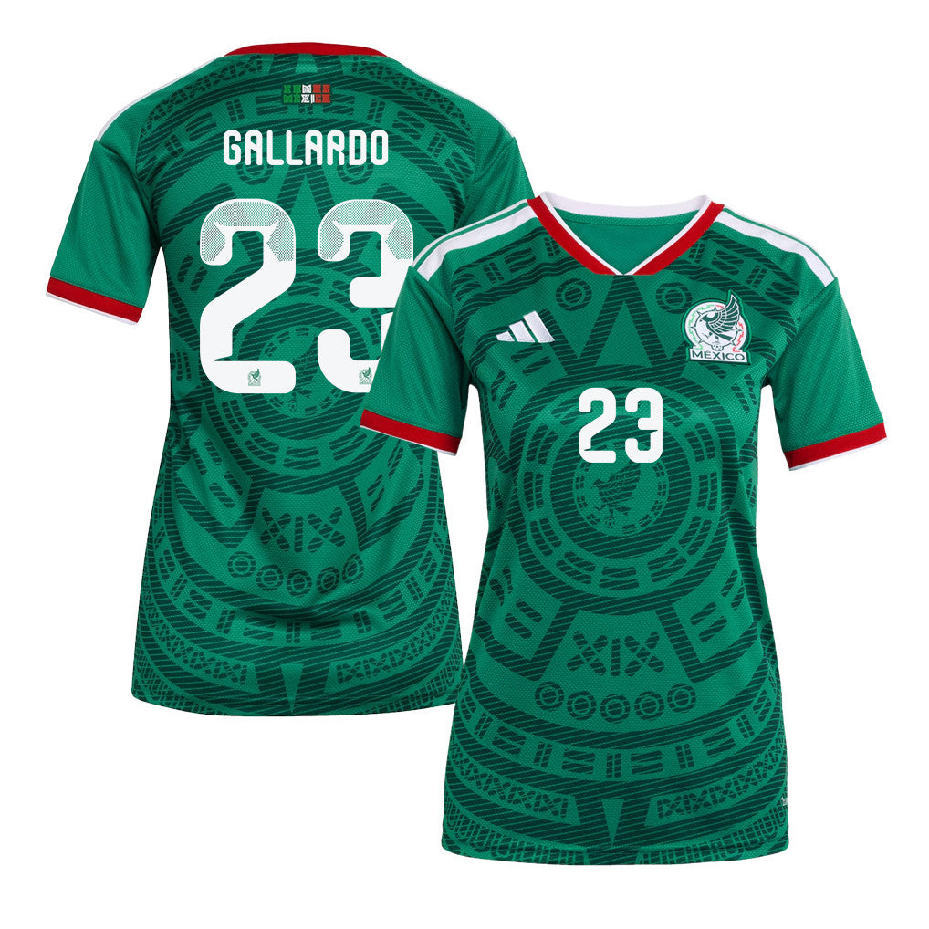 Jesús Gallardo 23 Women's Mexico National Team 2026 Home Jersey - Green