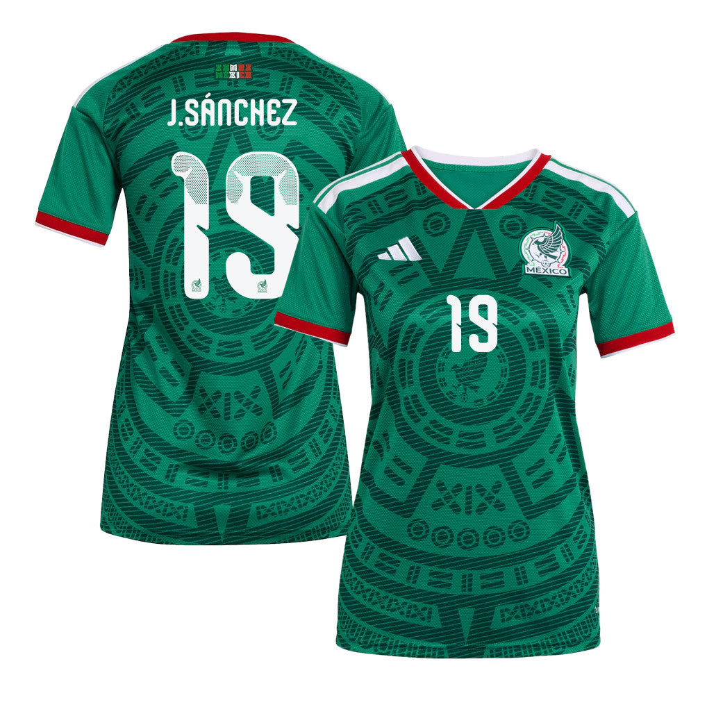 Jorge Sánchez 19 Women's Mexico National Team 2026 Home Jersey - Green