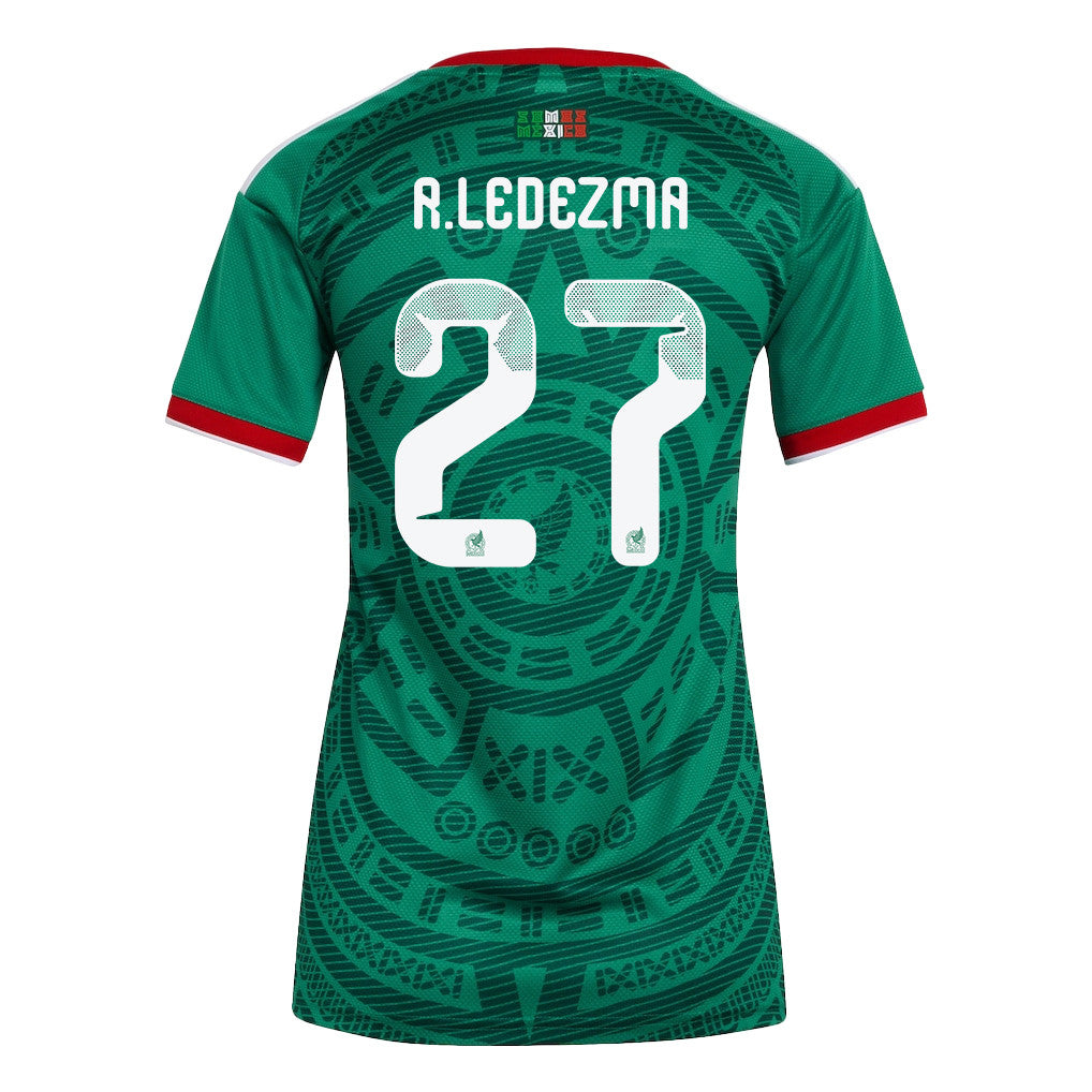 Richard Ledezma 27 Women's Mexico National Team 2026 Home Jersey - Green