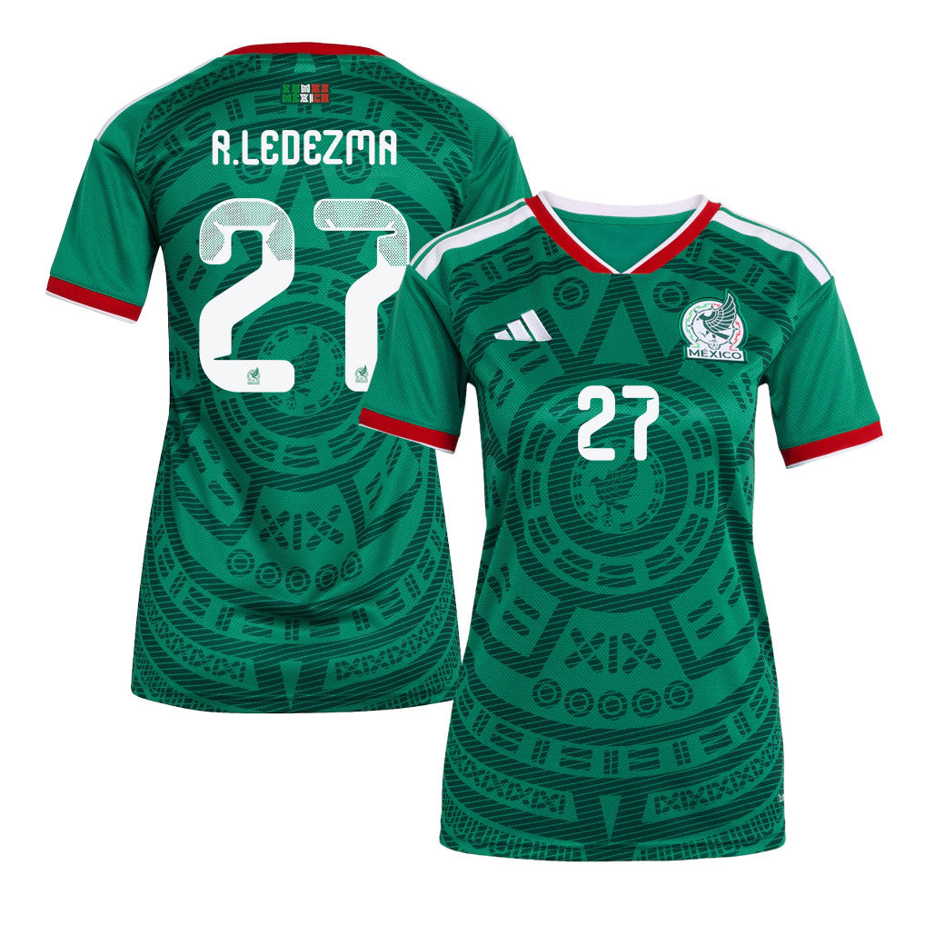 Richard Ledezma 27 Women's Mexico National Team 2026 Home Jersey - Green