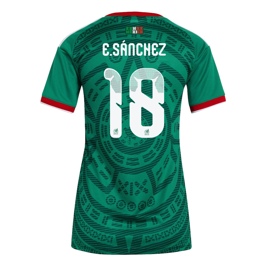 Érick Sánchez 18 Women's Mexico National Team 2026 Home Jersey - Green