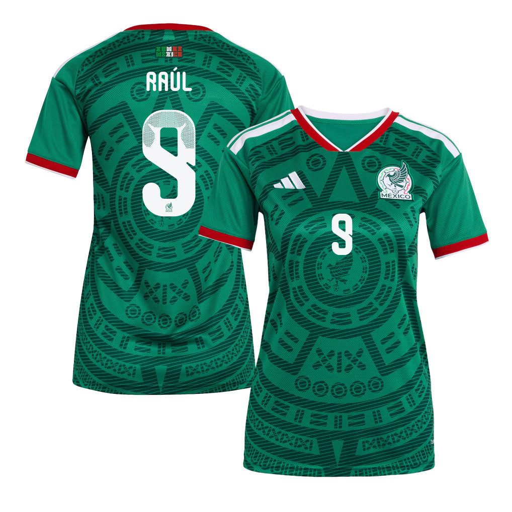 Raúl Jiménez 9 Women's Mexico National Team 2026 Home Jersey - Green