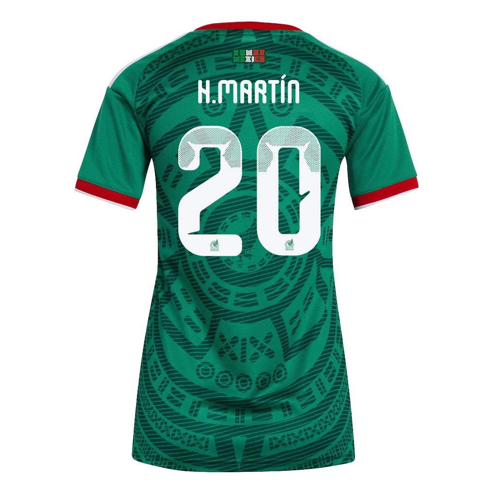 Henry Martín 20 Women's Mexico National Team 2026 Home Jersey - Green