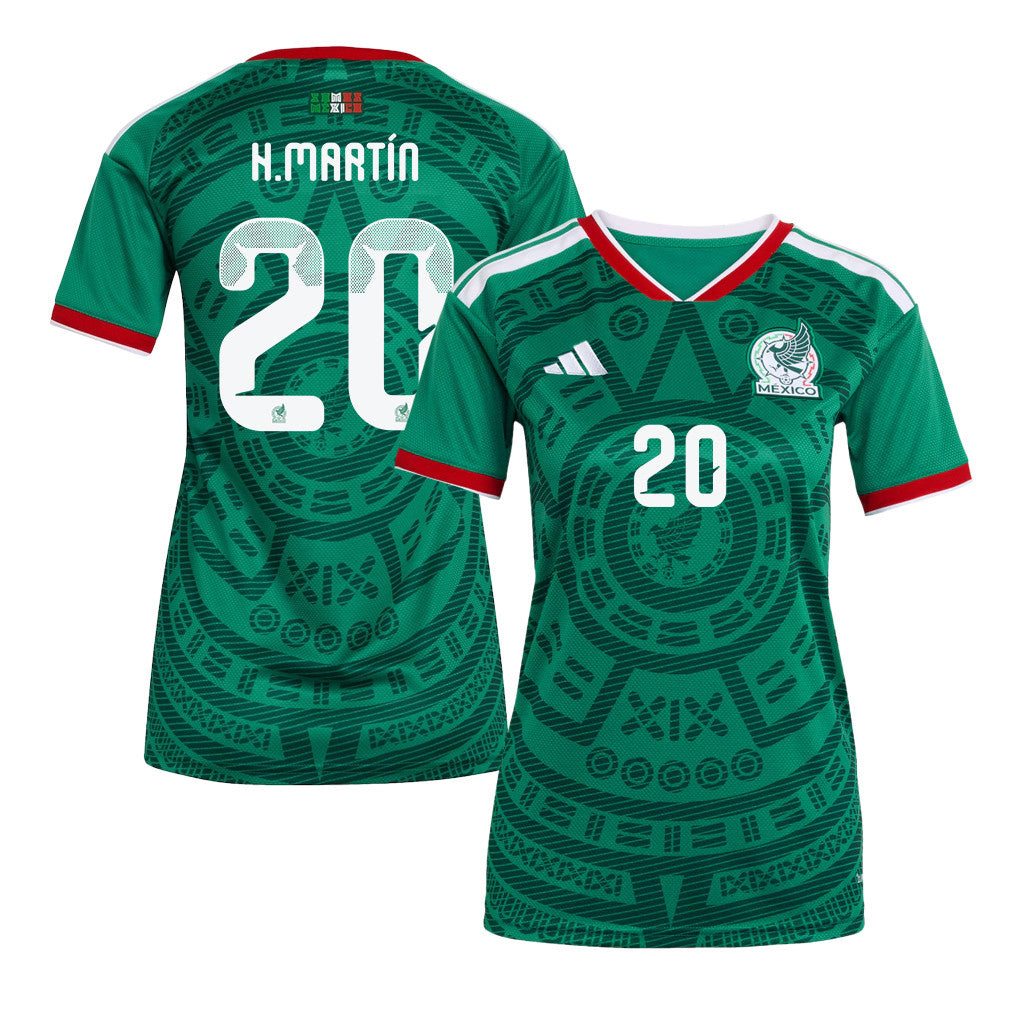 Henry Martín 20 Women's Mexico National Team 2026 Home Jersey - Green
