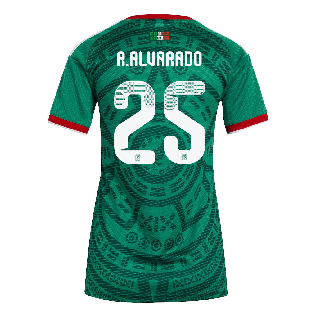 Roberto Alvarado 25 Women's Mexico National Team 2026 Home Jersey - Green