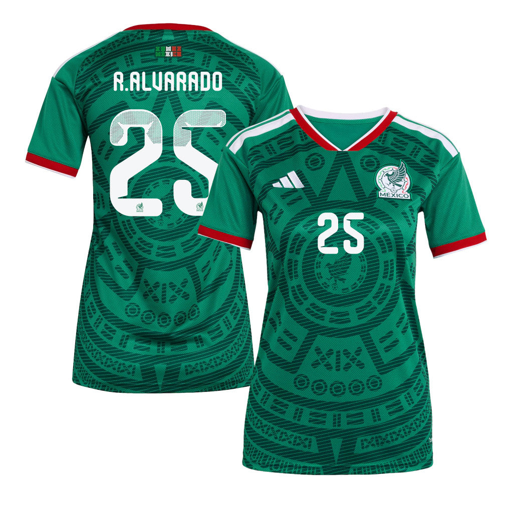 Roberto Alvarado 25 Women's Mexico National Team 2026 Home Jersey - Green