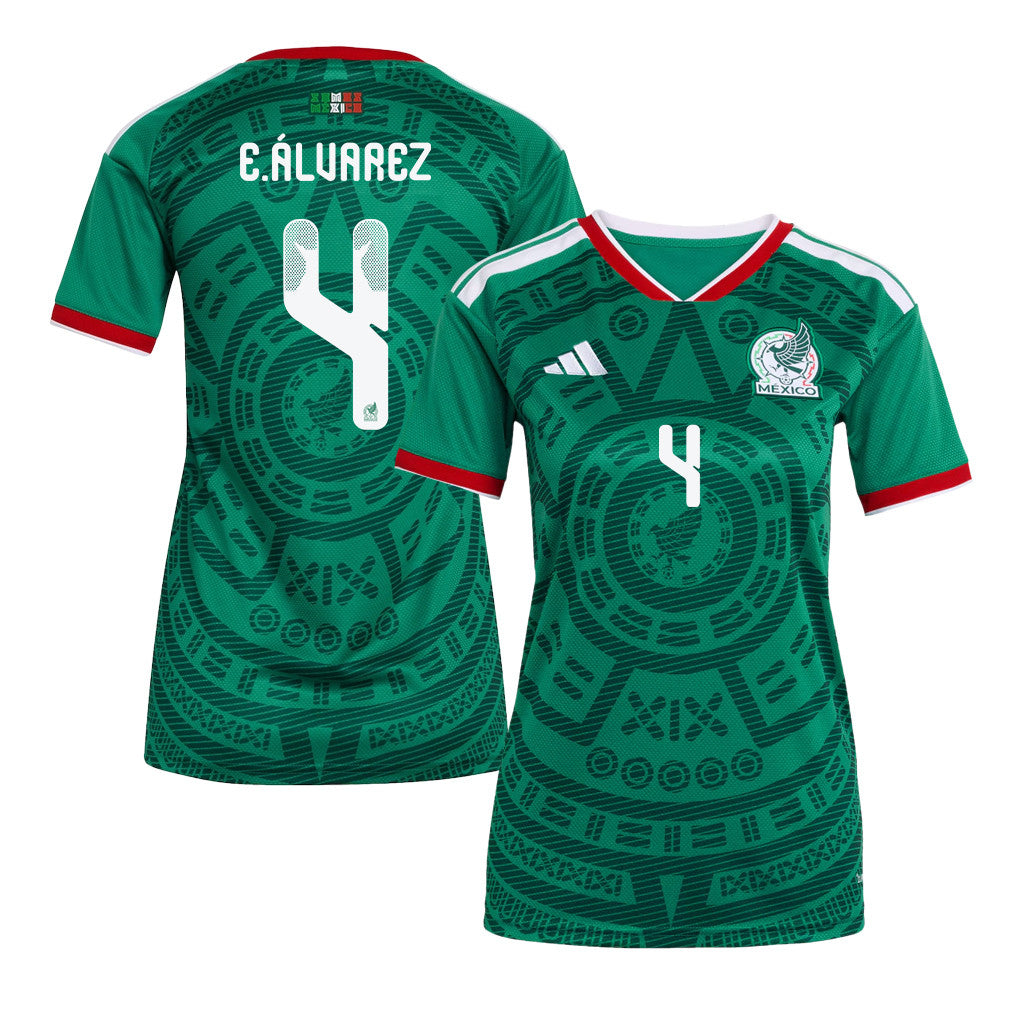Edson Álvarez 4 Women's Mexico National Team 2026 Home Jersey - Green