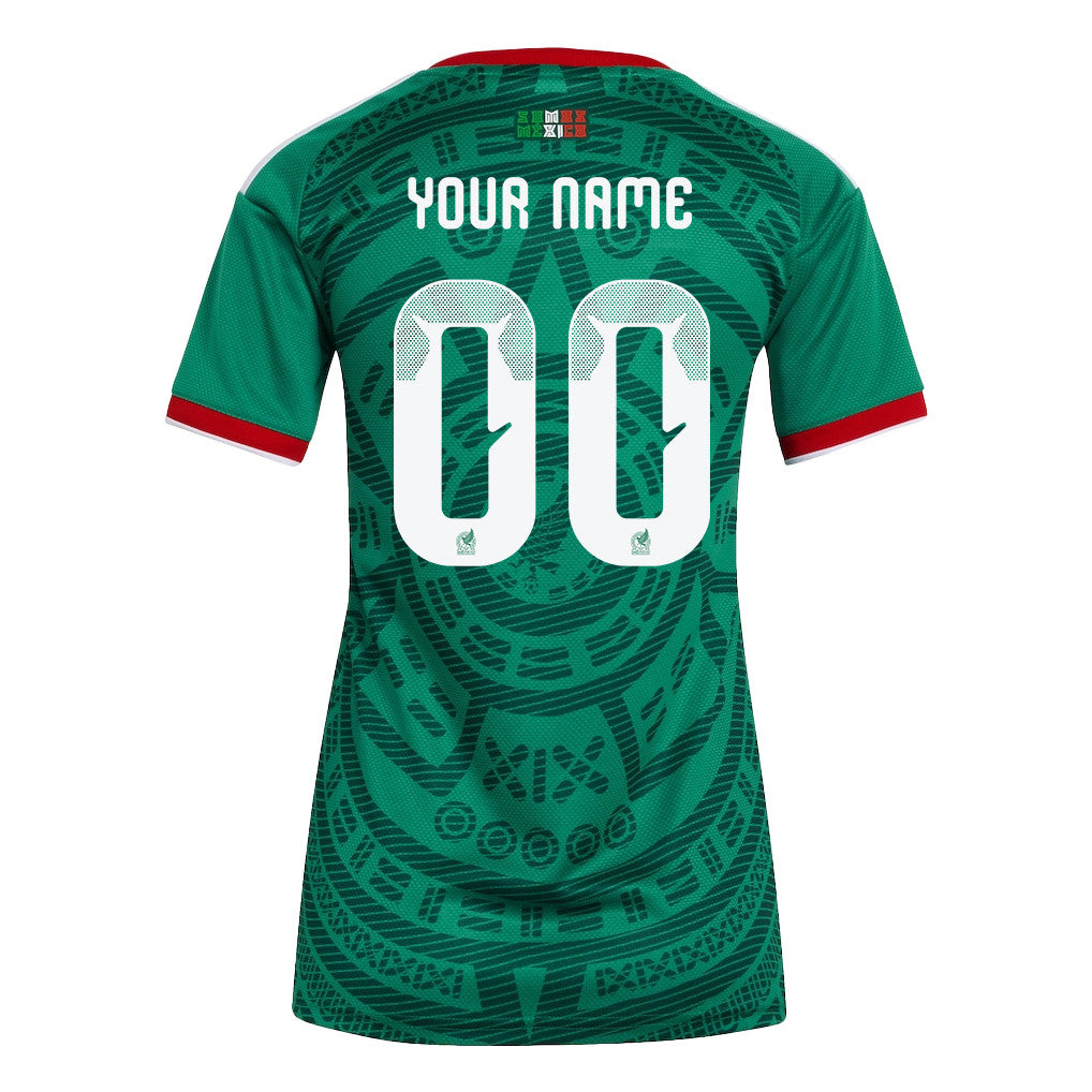 Mexico National Team 2026 Women's Home Jersey - Personalized - Green