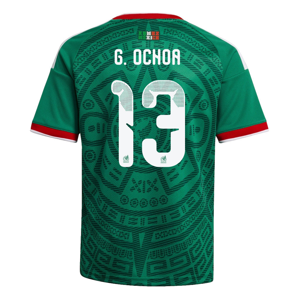 Guillermo Ochoa 13 Youth Mexico National Team 2026 Home Jersey - Green