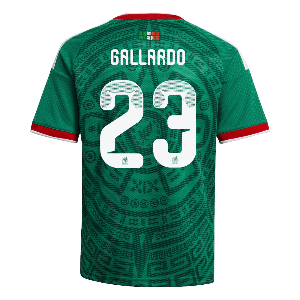 Jesús Gallardo 23 Youth Mexico National Team 2026 Home Jersey - Green