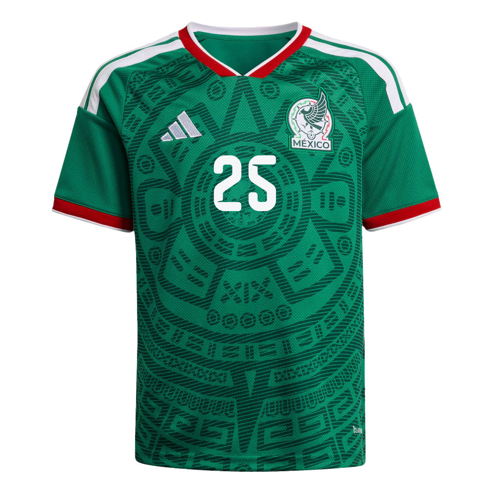Roberto Alvarado 25 Youth Mexico National Team 2026 Home Jersey - Green