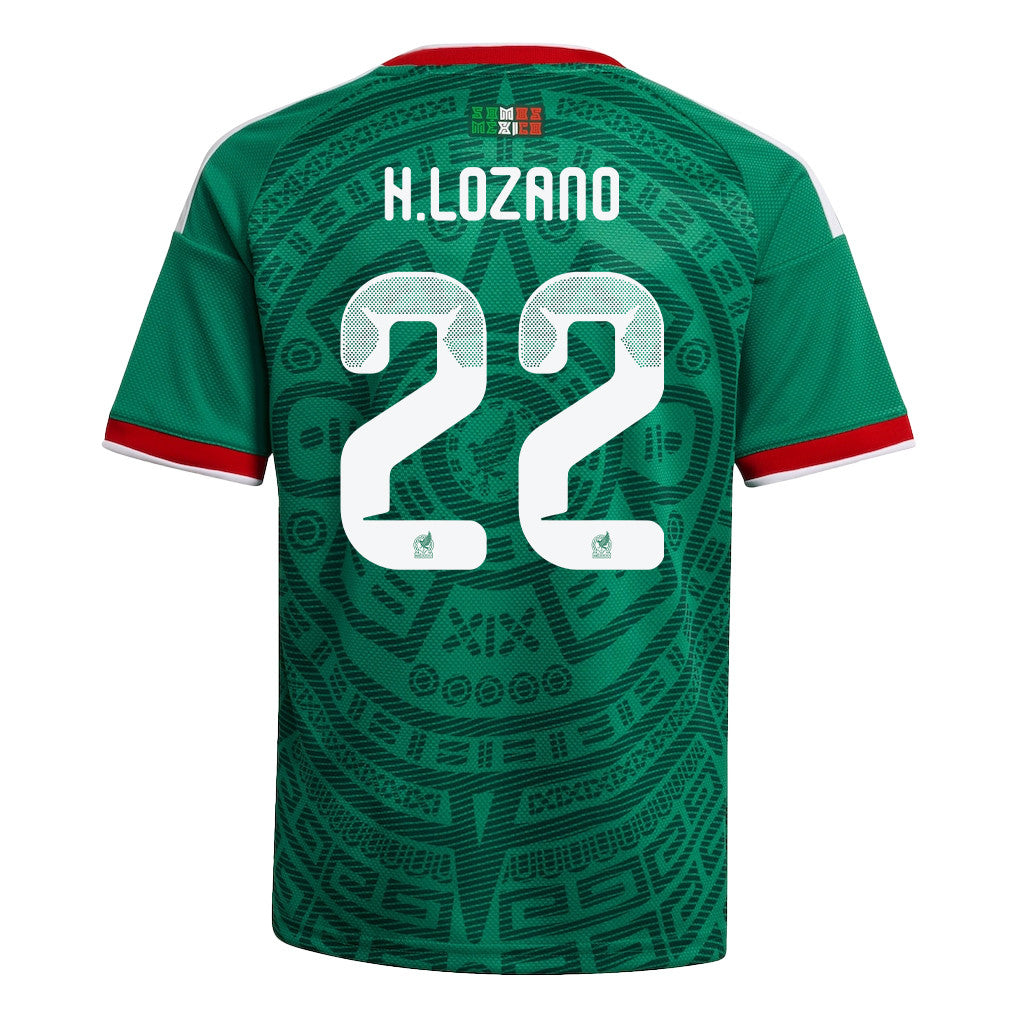 Hirving Lozano 22 Youth Mexico National Team 2026 Home Jersey - Green