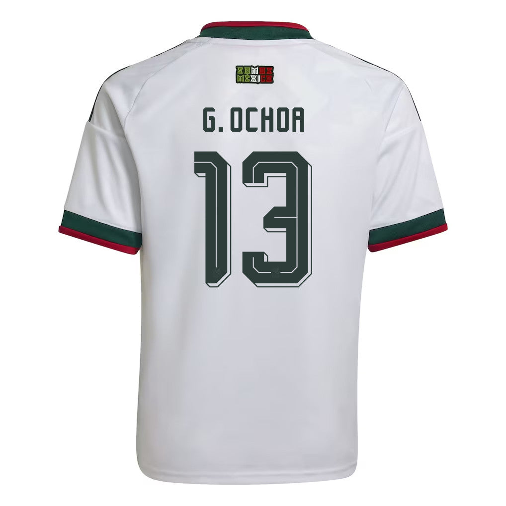Guillermo Ochoa 13 Youth Mexico National Team 2026 Away Jersey - White