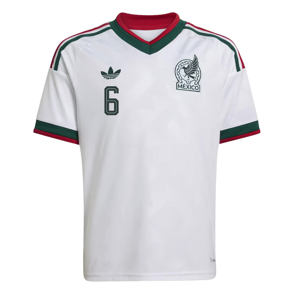 Erik Lira 6 Youth Mexico National Team 2026 Away Jersey - White