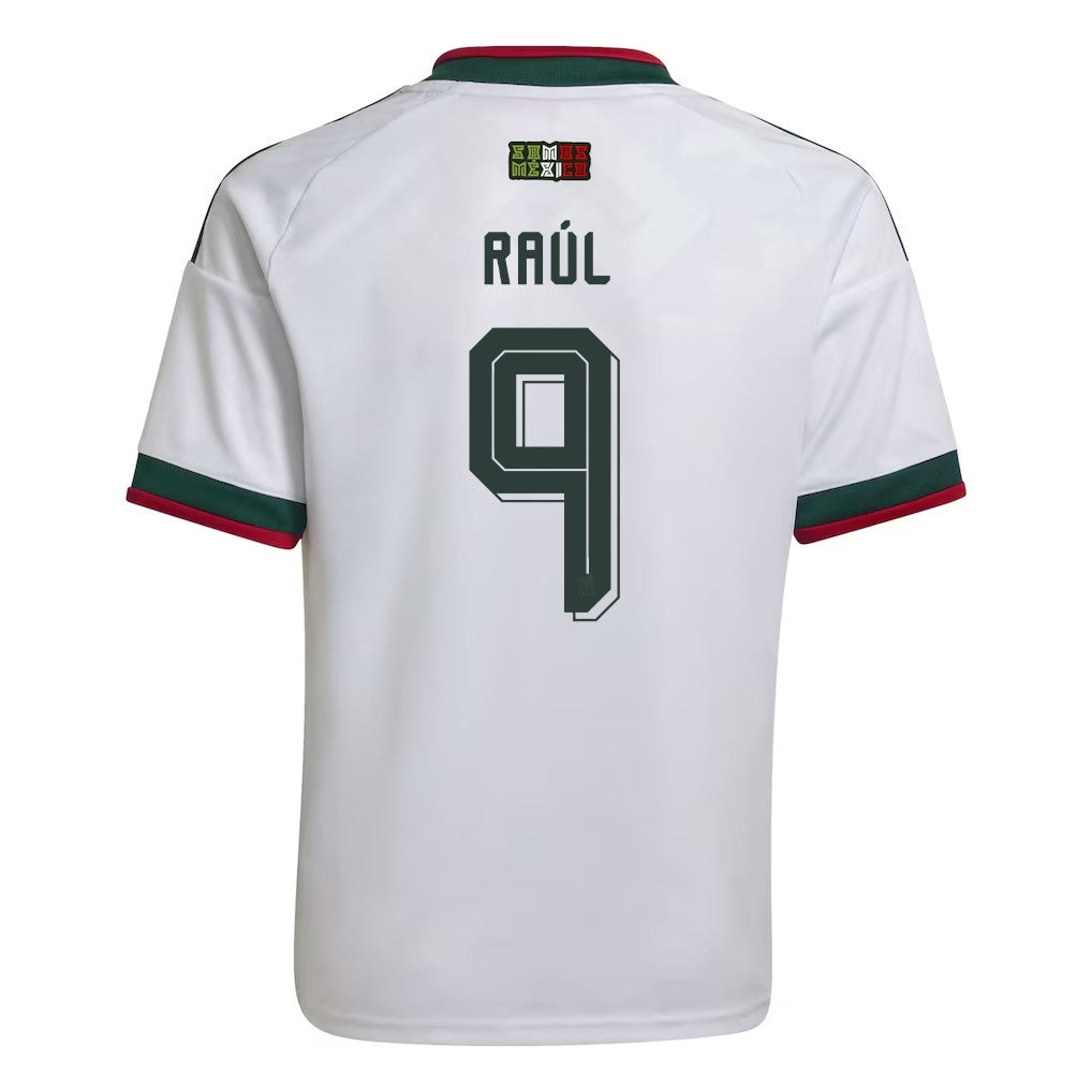 Raúl Jiménez 9 Youth Mexico National Team 2026 Away Jersey - White