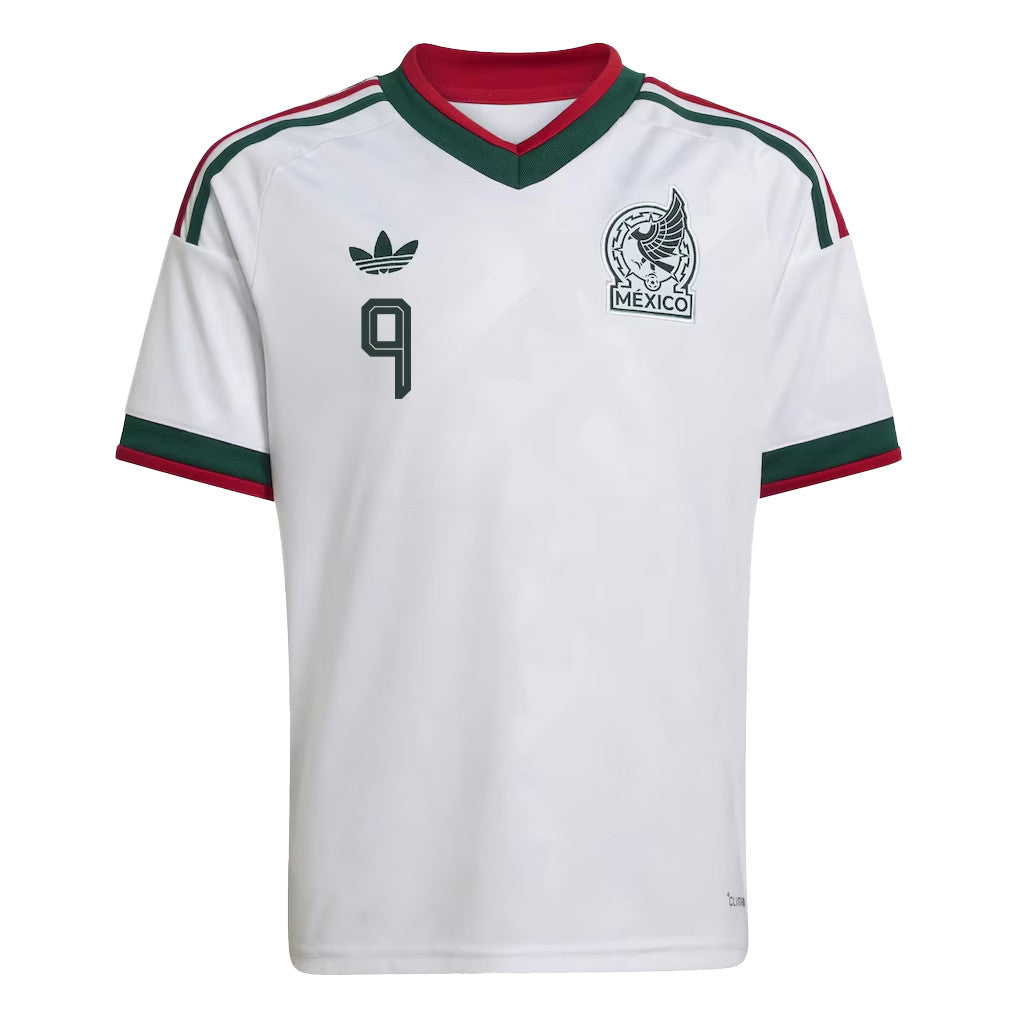 Raúl Jiménez 9 Youth Mexico National Team 2026 Away Jersey - White