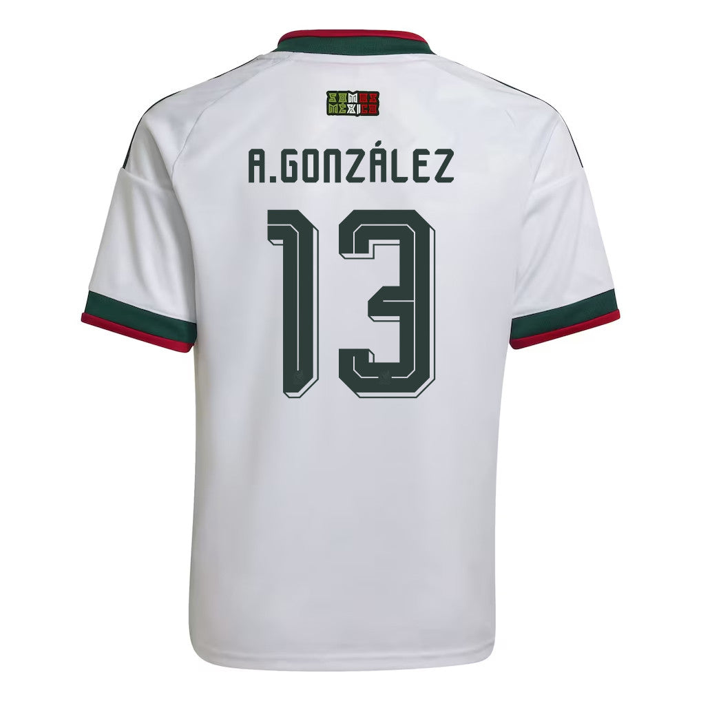 Armando González 13 Youth Mexico National Team 2026 Away Jersey - White