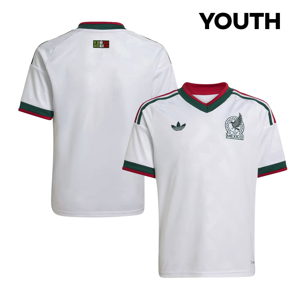 Mexico National Team 2026 Youth Away Jersey - Personalized - White