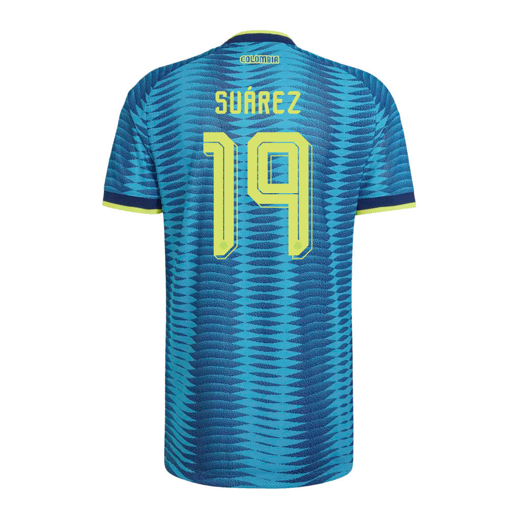 Luis Suárez 19 Colombia National Team 2026 Away Jersey - Turquoise, Men