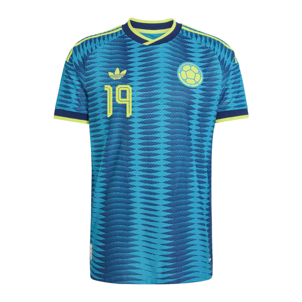 Luis Suárez 19 Colombia National Team 2026 Away Jersey - Turquoise, Men