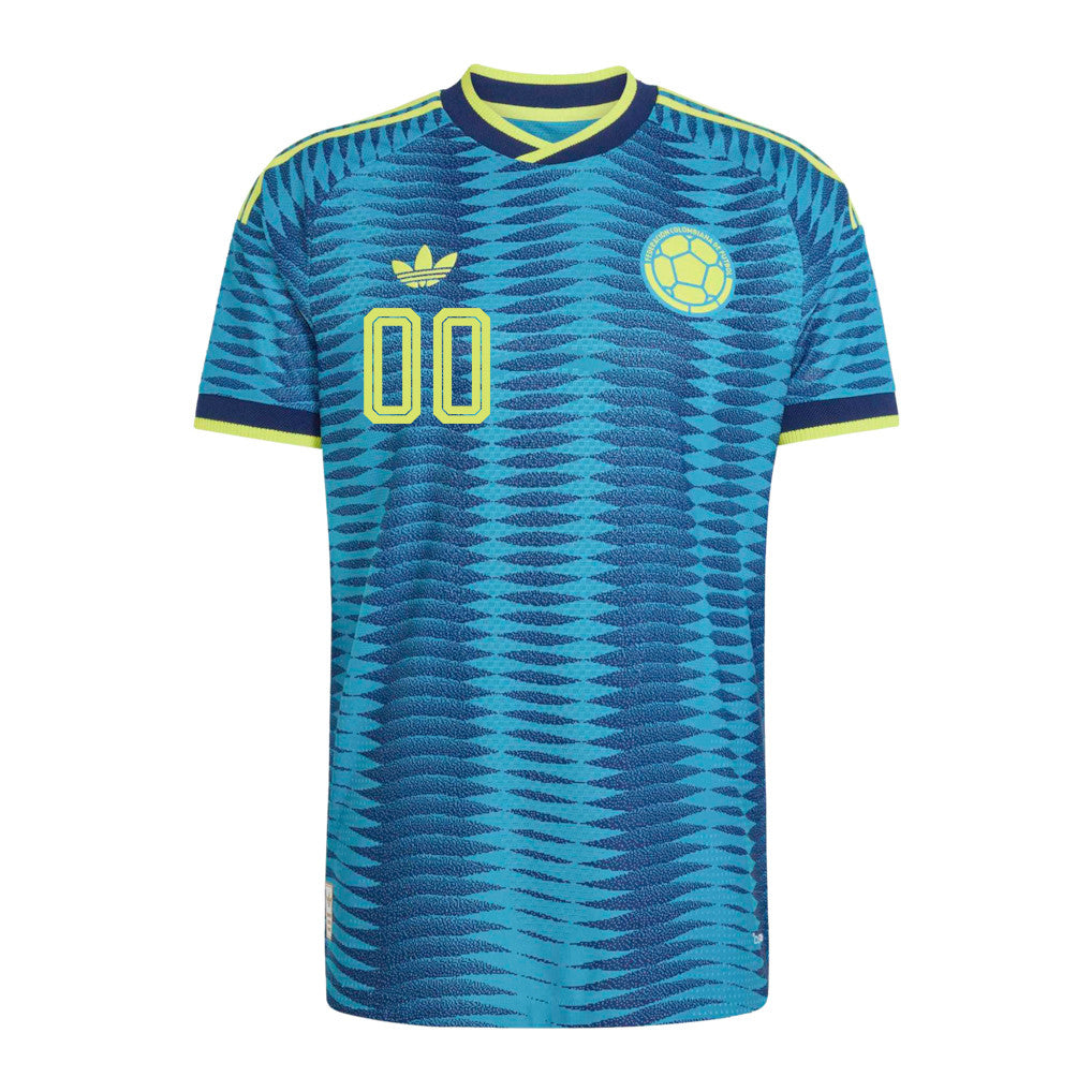 Colombia National Team 2026 Personalized Away Jersey - Turquoise, Men
