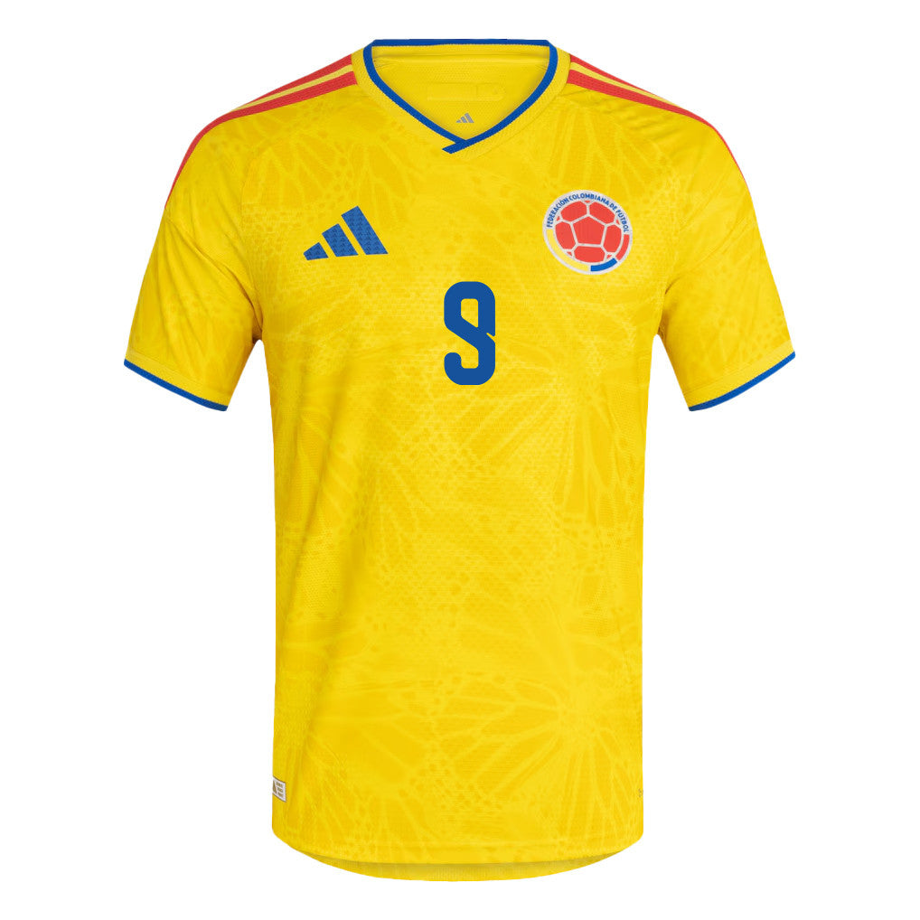 Jhon Córdoba 9 Colombia National Team 2026 Home Jersey - Yellow, Men
