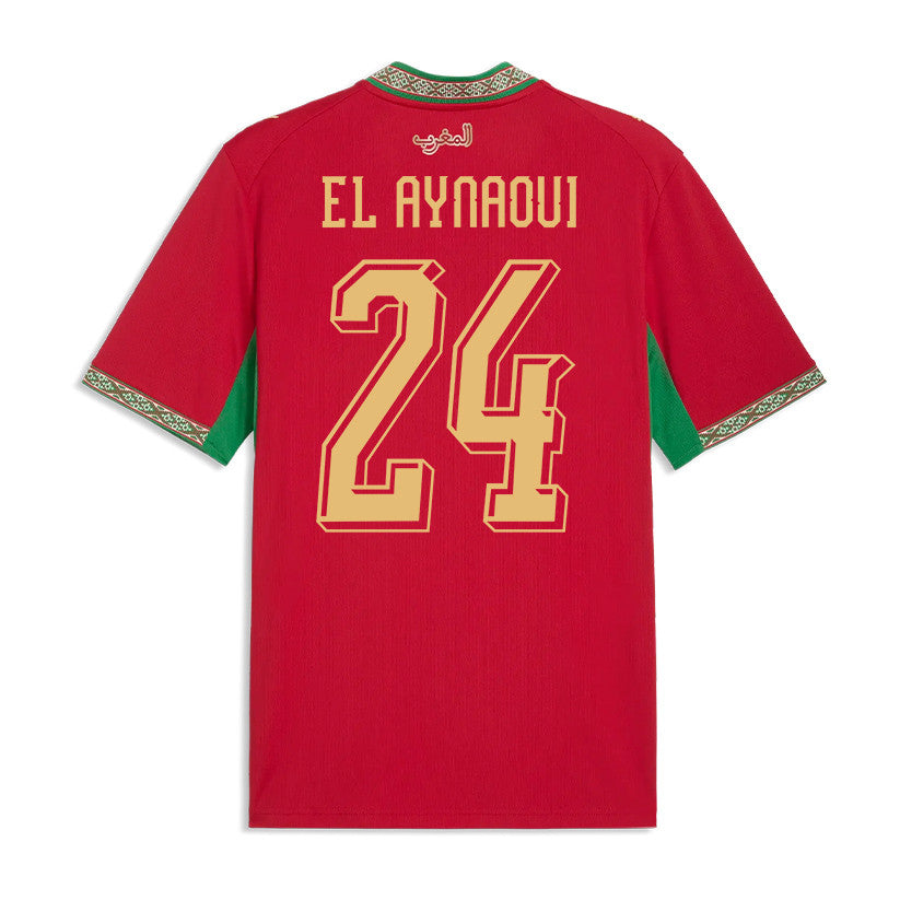 Neil El Aynaoui 24 Morocco National Team 2026 Home Jersey - Red, Men