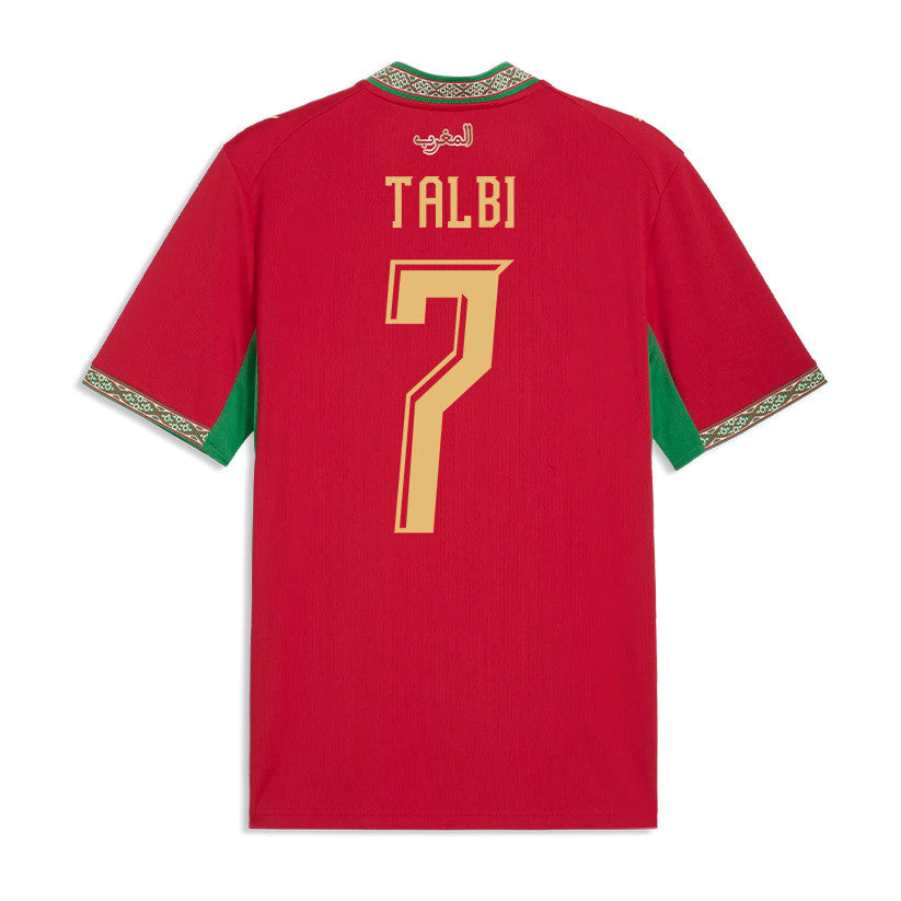 Chemsdine Talbi 7 Morocco National Team 2026 Home Jersey - Red, Men