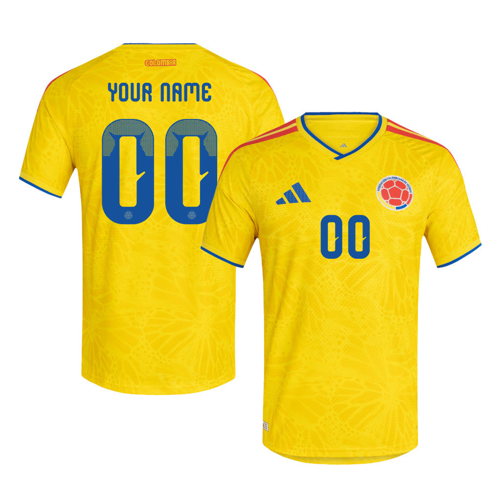 Colombia National Team 2026 Personalized Home Jersey - Yellow, Men