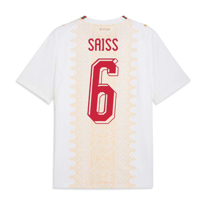 Romain Saïss 6 Morocco National Team 2026 Away Jersey - White, Men