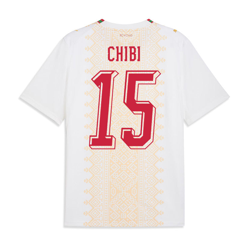 Mohamed Chibi 15 Morocco National Team 2026 Away Jersey - White, Men