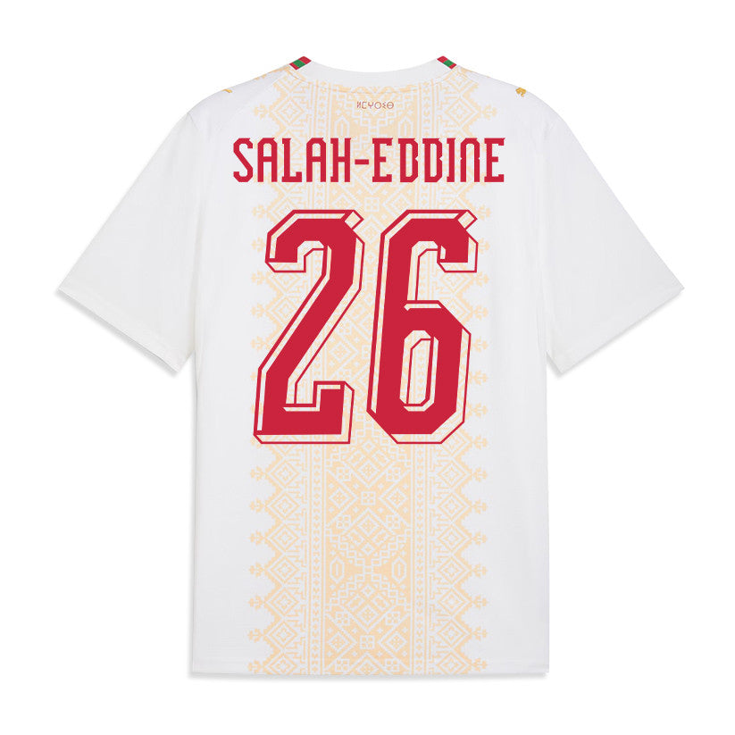 Anass Salah-Eddine 26 Morocco National Team 2026 Away Jersey - White, Men