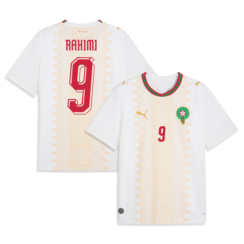 Soufiane Rahimi 9 Morocco National Team 2026 Away Jersey - White, Men