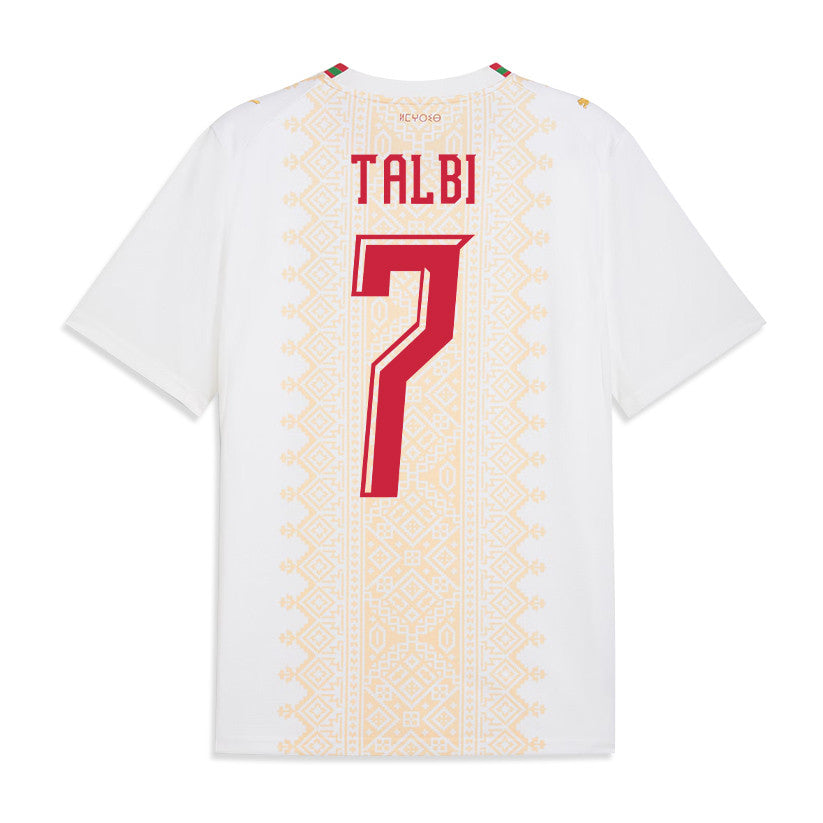 Chemsdine Talbi 7 Morocco National Team 2026 Away Jersey - White, Men