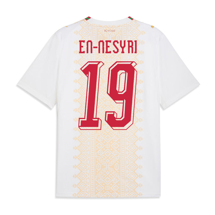Youssef En-Nesyri 19 Morocco National Team 2026 Away Jersey - White, Men