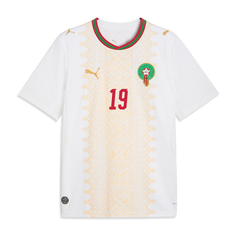 Youssef En-Nesyri 19 Morocco National Team 2026 Away Jersey - White, Men