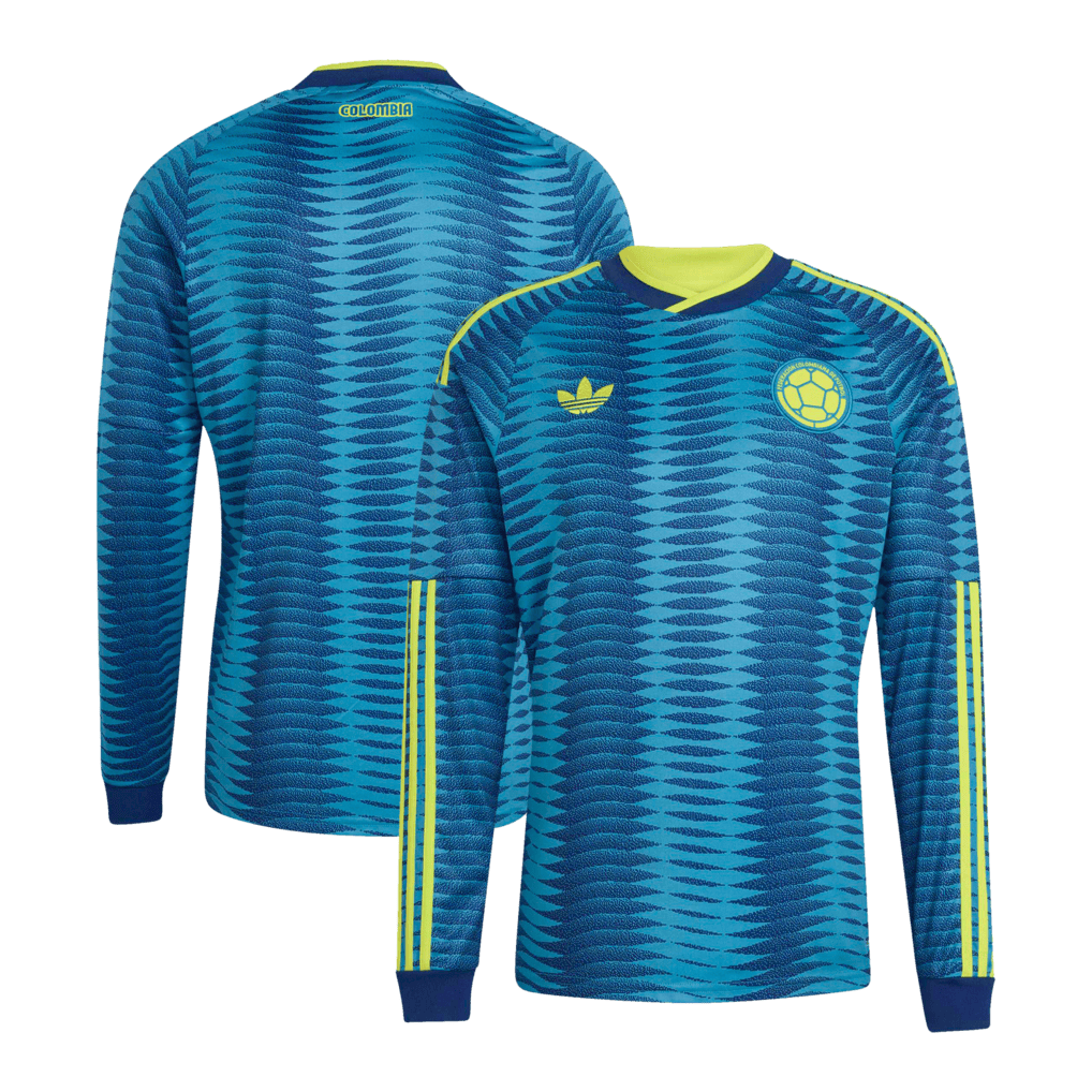 Colombia National Team 2026 Away Long Sleeve Jersey - Turquoise