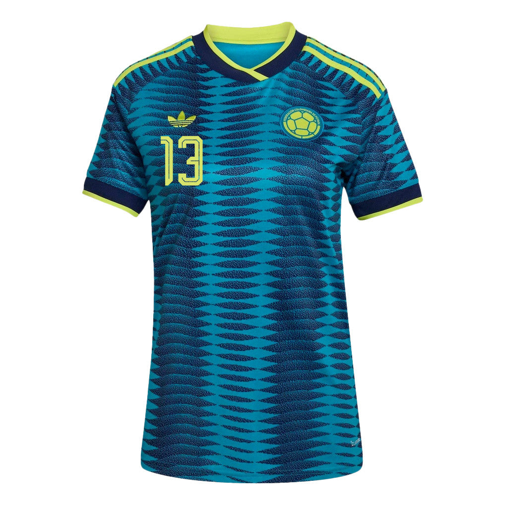Juan Cabal 13 Women's Colombia National Team 2026 Away Jersey - Turquoise