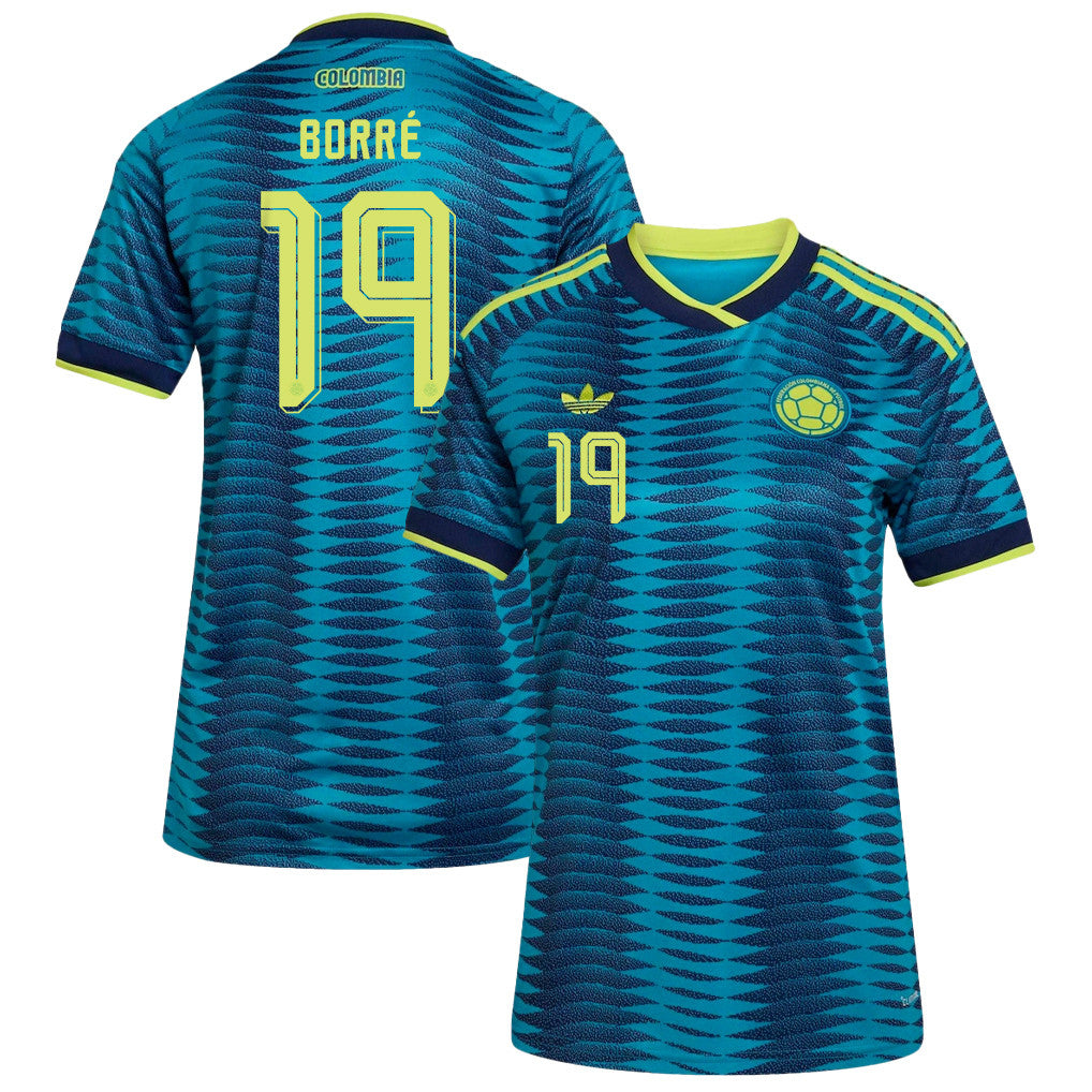 Rafael Borré 19 Women's Colombia National Team 2026 Away Jersey - Turquoise
