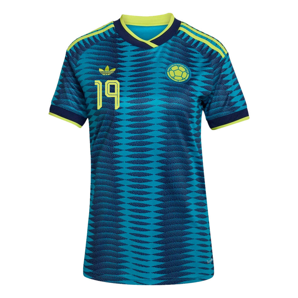 Luis Suárez 19 Women's Colombia National Team 2026 Away Jersey - Turquoise