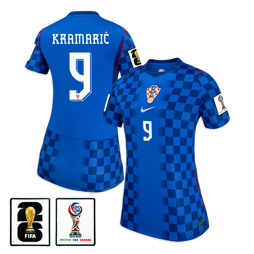 Andrej Kramarić 9 Women's Croatia National Team 2026 Away Jersey - Blue