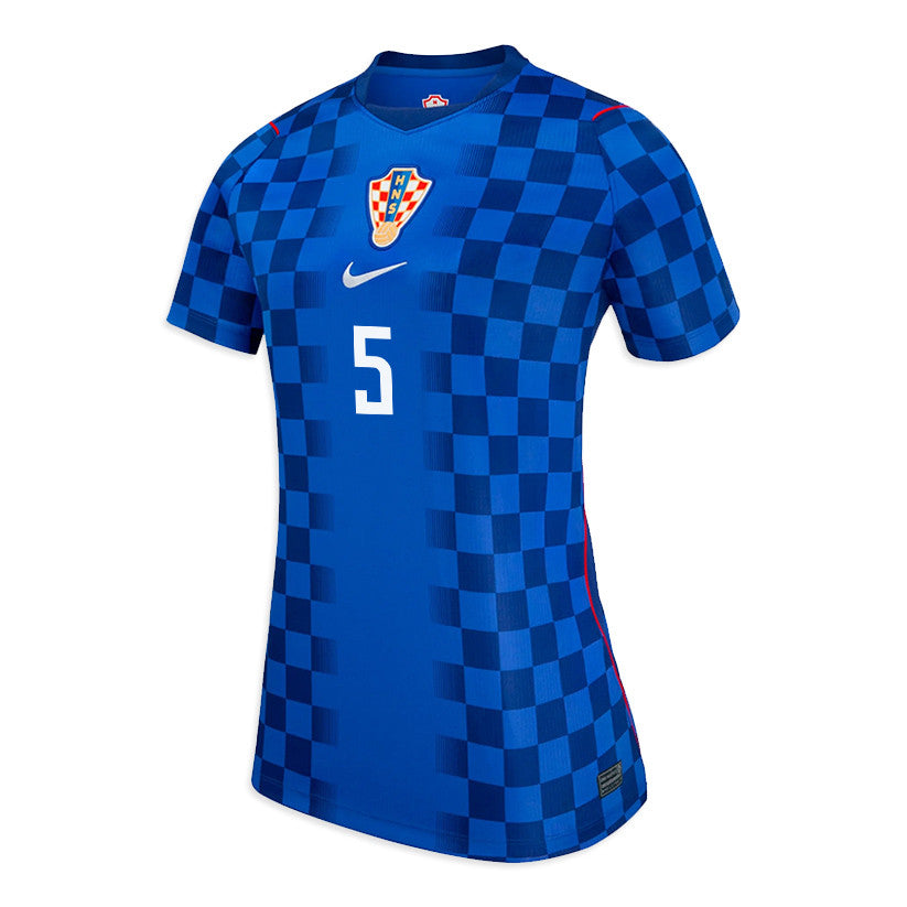 Duje Ćaleta-Car 5 Women's Croatia National Team 2026 Away Jersey - Blue