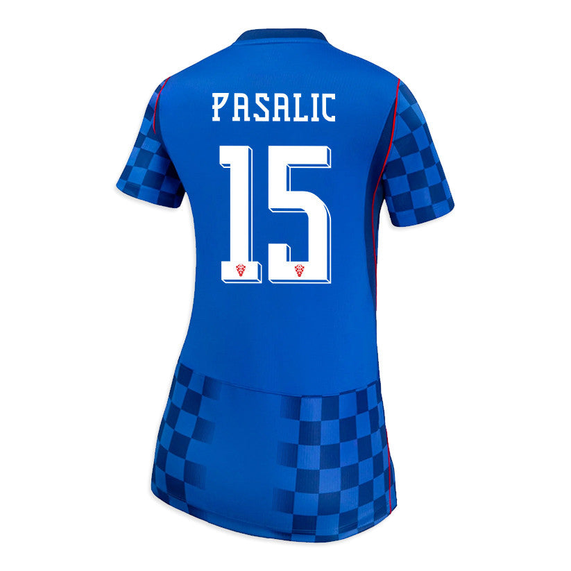 Mario Pasalic 15 Women's Croatia National Team 2026 Away Jersey - Blue