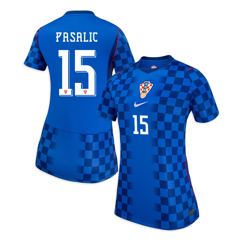 Mario Pasalic 15 Women's Croatia National Team 2026 Away Jersey - Blue