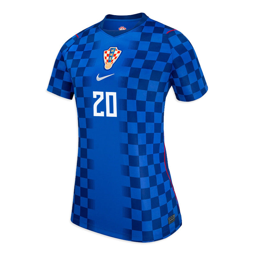Nikola Moro 20 Women's Croatia National Team 2026 Away Jersey - Blue