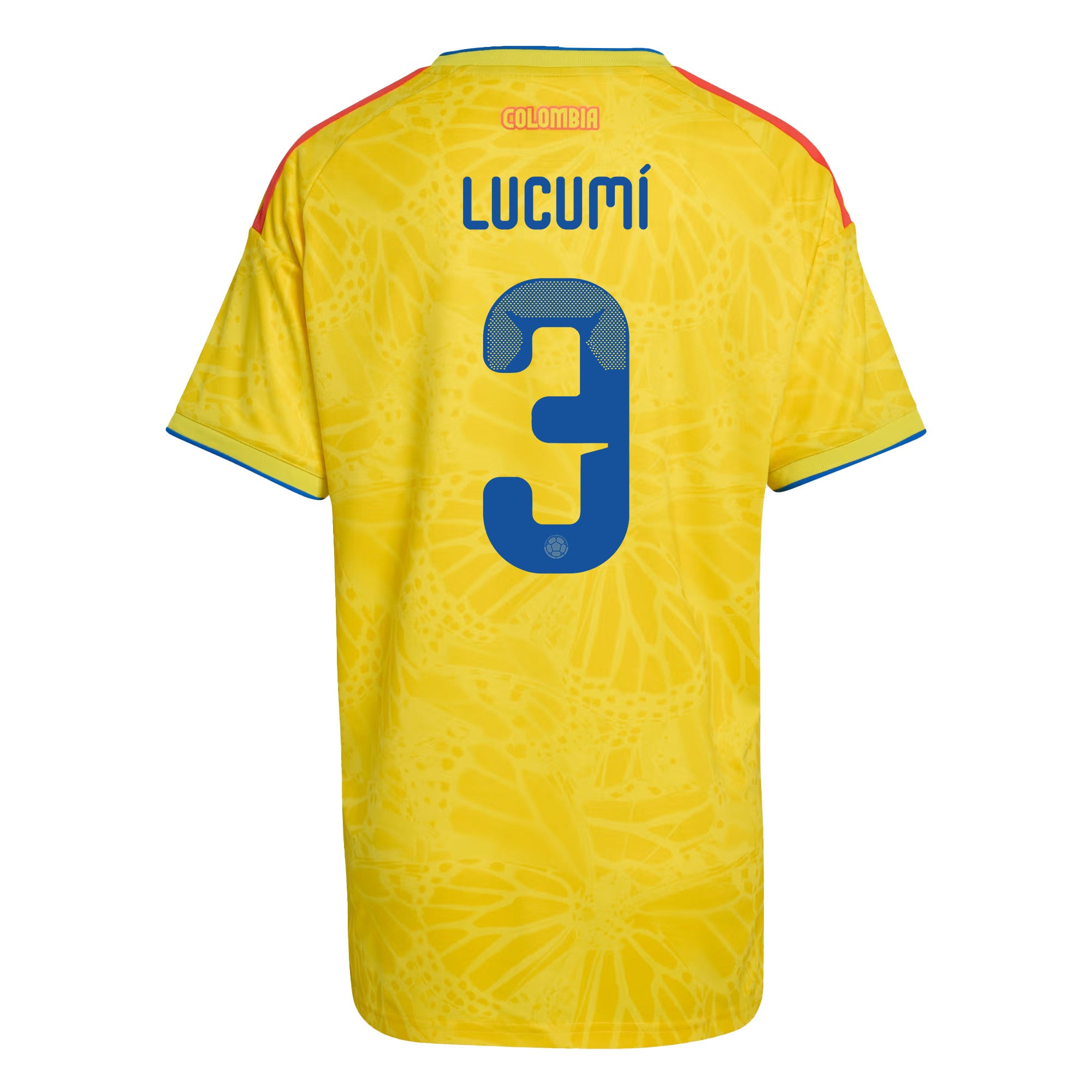 Jhon Lucumí 3 Women's Colombia National Team 2026 Home Jersey - Yellow