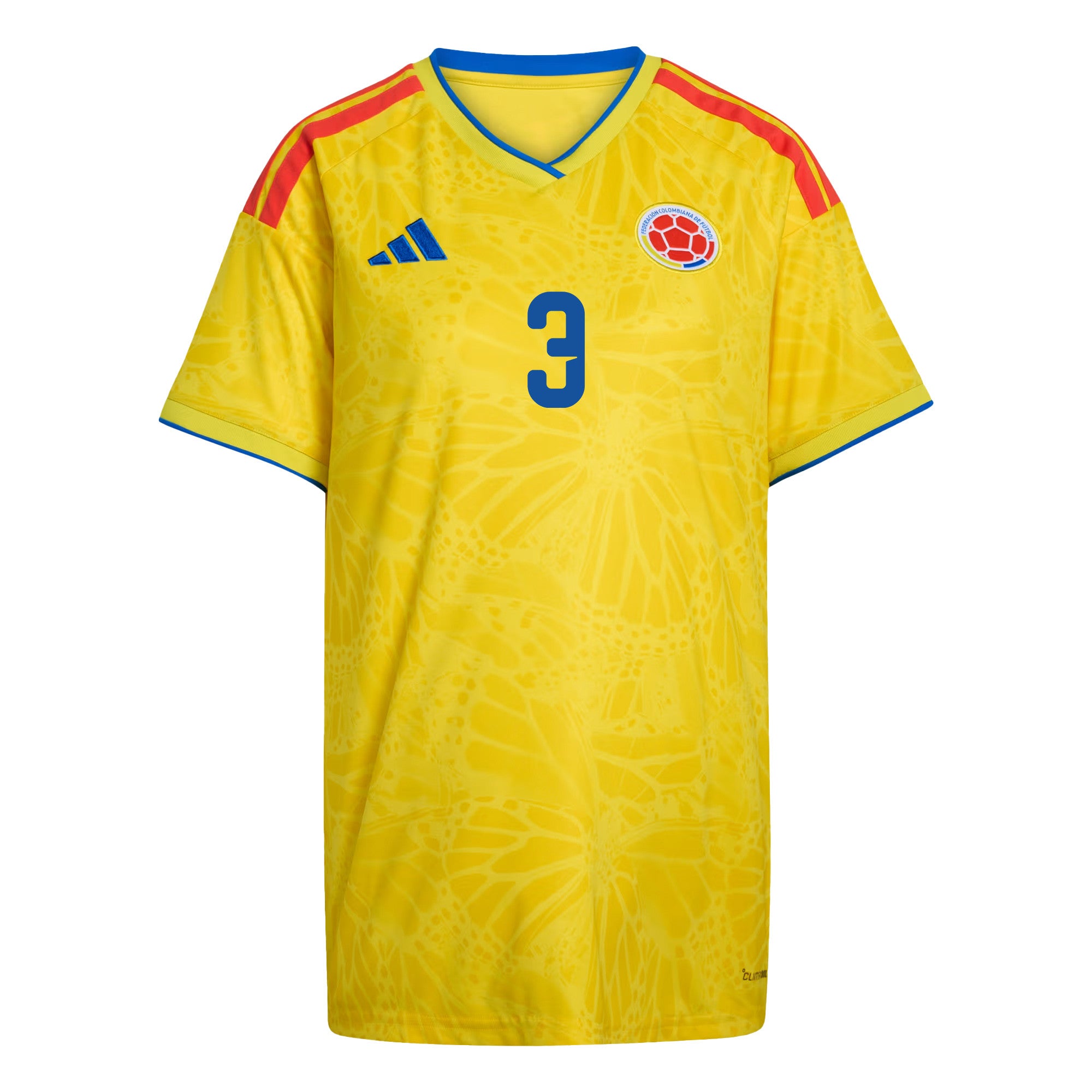 Jhon Lucumí 3 Women's Colombia National Team 2026 Home Jersey - Yellow