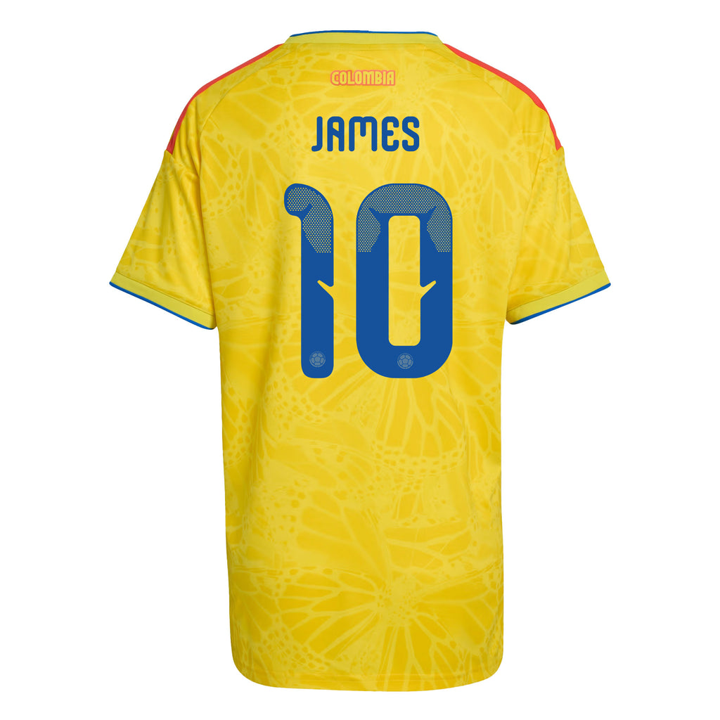 James Rodriguez 10 Women's Colombia National Team 2026 Home Jersey - Yellow