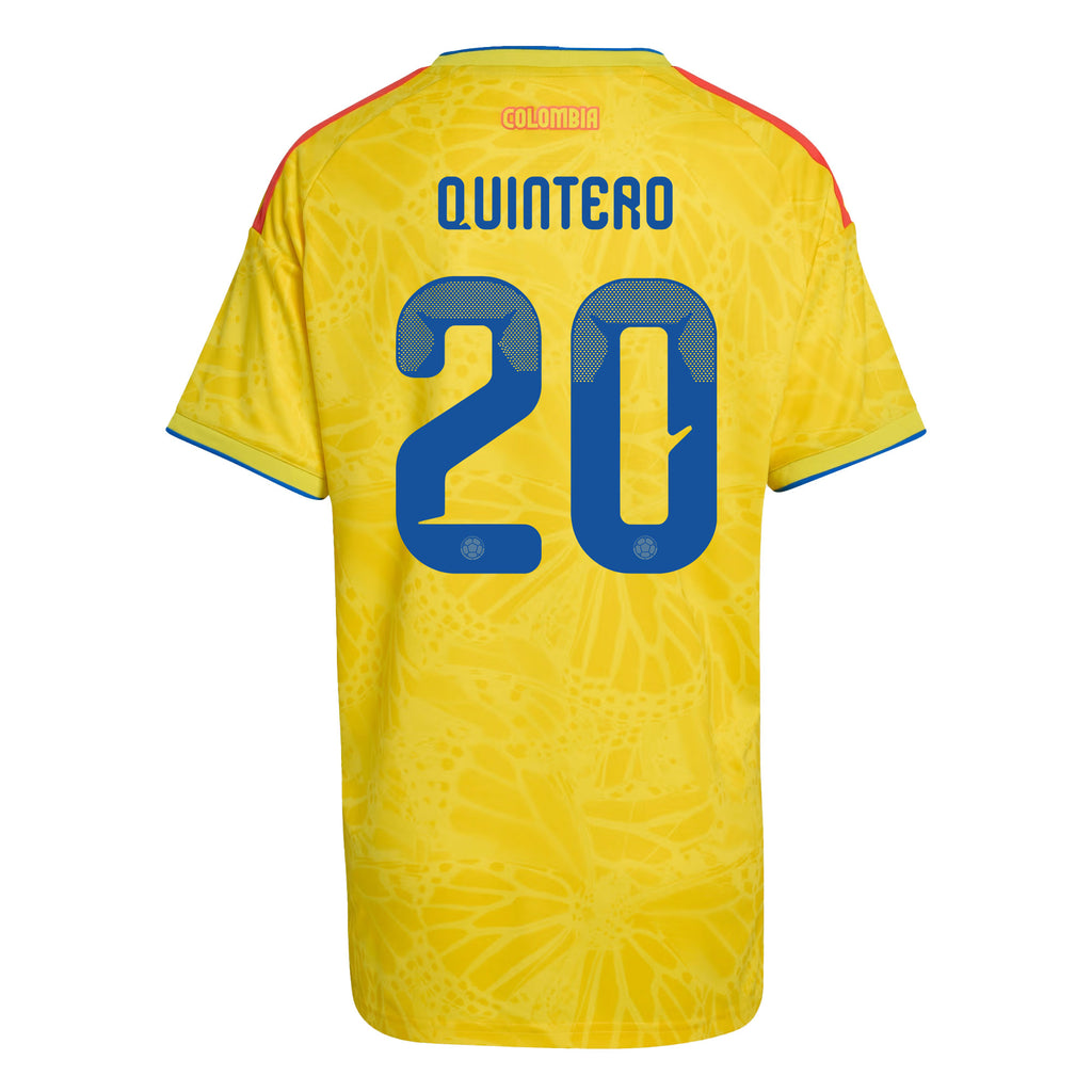 Juan Fernando Quintero 20 Women's Colombia National Team 2026 Home Jersey - Yellow